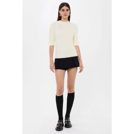 Korte Mouw Truien met Steenversiering