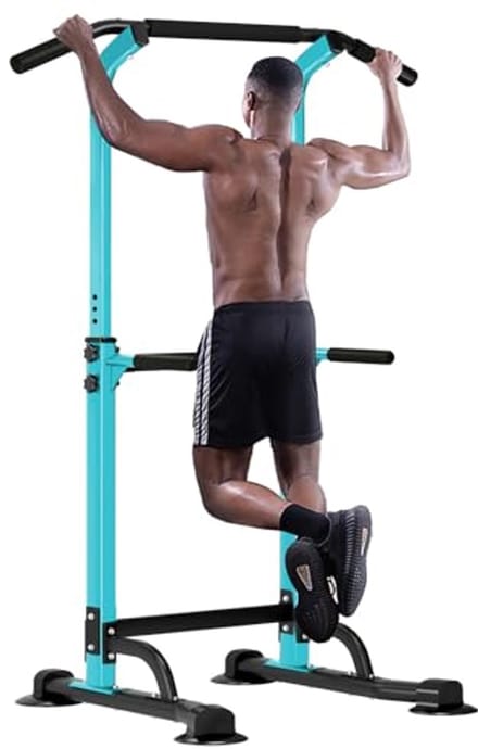 Verstelbare Power Tower Optrekstang voor Thuis en Fitness - Krachttraining en Dips