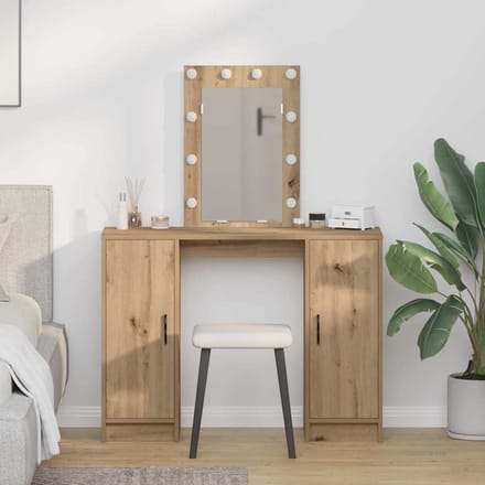 vidaXL - Kaptafel - Bruin - 102 - x - 33 - x - 135 - cm - Bewerkt - hout