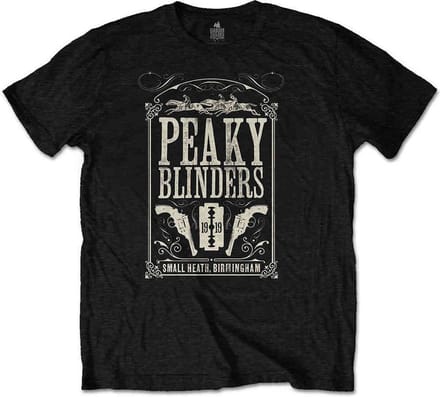 Peaky Blinders Heren Tshirt -2XL- Soundtrack Zwart