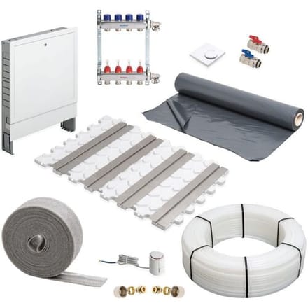 Megabad Profi Collection Underfloor heating drywall system complete set for an area up to 50 m² MBTB1EB50QM