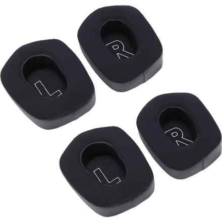 2 Paar Koelgel Oorkussens Vervanging voor Logitech G733 Draadloze Headset Eiwitleer Memory black