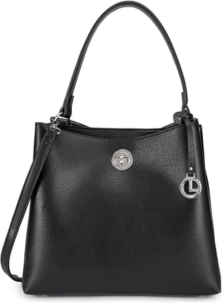 L.CREDI schoudertas Sarine Hobo Black zwart
