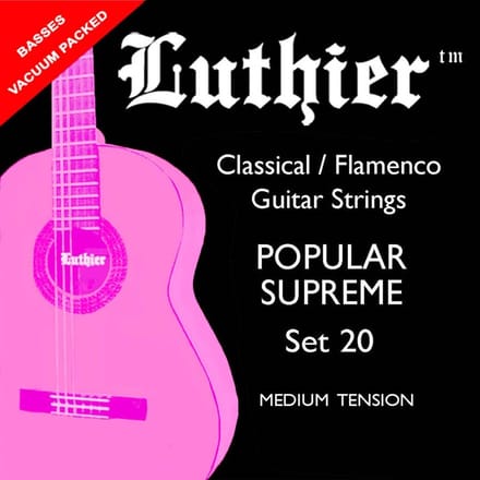 Luthier L-20 snarenset voor flamencogitaar, medium tension