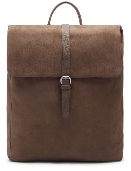 Manfield - Taupe nubuck rugzak