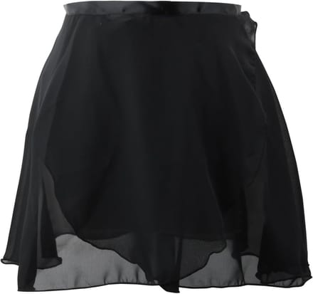Balletrok voor meisjes, wikkelrok, chiffon, wikkelrok met verstelbare taille, stropdas, balletrok, wikkelrok, dansrok voor dames