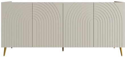 Vente-unique Buffetkast met 4 deurtjes - Beige - NORSIM