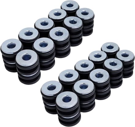 40 Sets M6 Rubber Grommets Kit voor Motorfiets Fairing en Cowling - Universele Buffer Washers en Drukverlichting Kussens