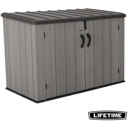Lifetime Horizontale Opbergschuur - Grijs, 128 x 102 x 41 cm