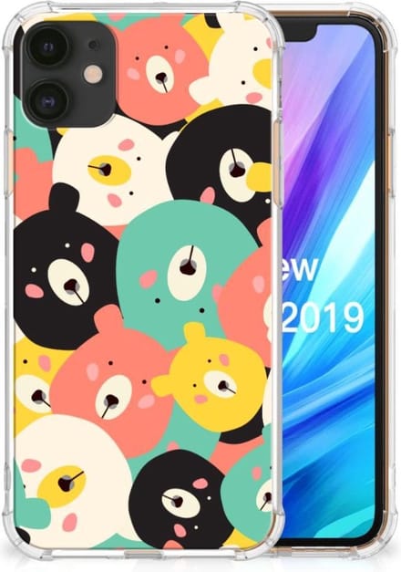 Apple iPhone 11 Stevig Bumper Hoesje Bears