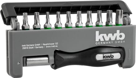 KWB Torx 12-delige schroevendraaier bit-box INDUSTRIAL STEEL