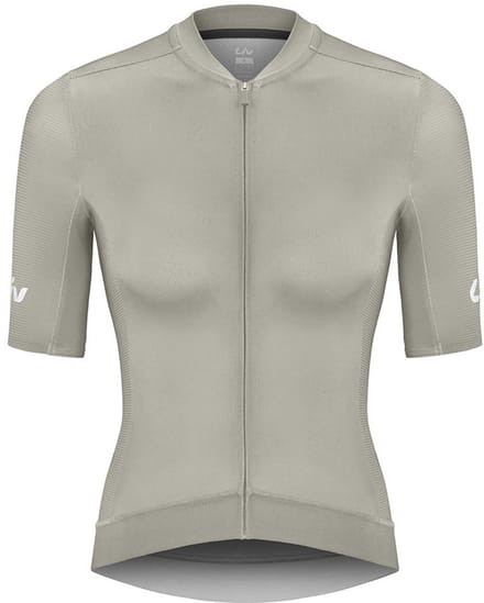 Liv Vantage Korte Mouw Wielertrui Beige L Vrouw