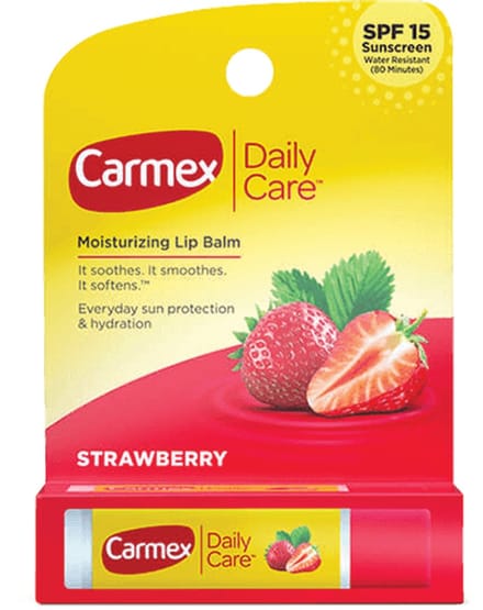Carmex Daily Care - Lippenbalsem - SPF 15, Aardbei, UV-bescherming, 4,25 g
