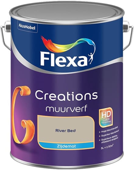Flexa - Creations Muurverf Zijdemat - River Bed - Mengverf - 5 L