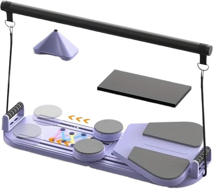 Pilates Board - Balans Trainer - Thuistraining - Opvouwbaar Trainingsplatform - 98x37cm - Paars