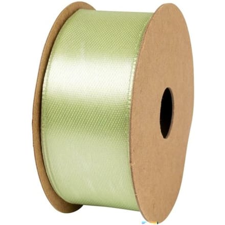 Stewo satijnen cadeaulint, formaat 25 mm. x 4 m., kleur licht groen