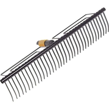 Fiskars QuikFit™ Gazonhark - Brede Hark - Tuinhark - Tuingereedschap -18 cm