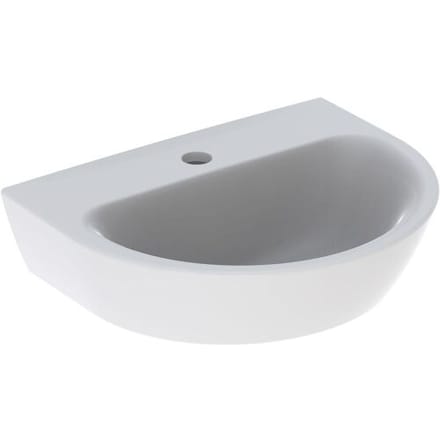 Geberit Renova hand wash basin 45 x 36 cm with tap hole without overflow 500.494.01.1