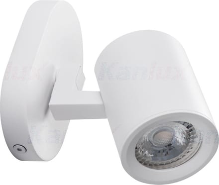 Laurin 1 wandlamp - plafondlamp spot - incl LED - wit