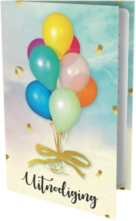 Interstat - Uitnodigingskaarten - Ballonnen - 6st.