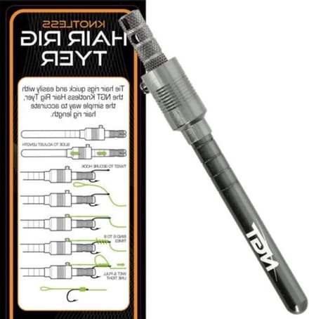 Haar Rig Bindgereedschap - Vis Rig Tool - Karper Vissen - Knooploze Knopen Maken - 17 cm - Zwart