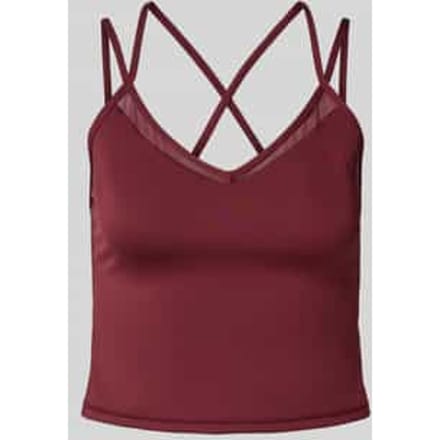 Top met spaghettibandjes en logoprint