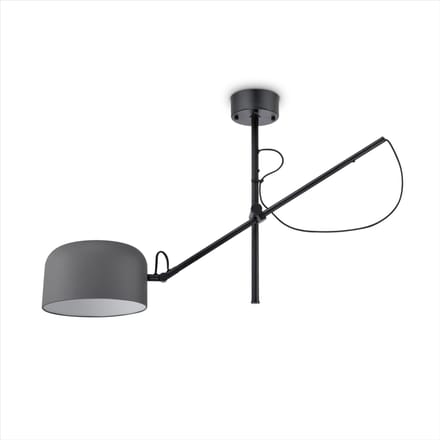 Plafondlamp Bovel grijs