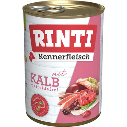 24x400g Kennerfleisch kalfsvlees RINTI nat hondenvoer