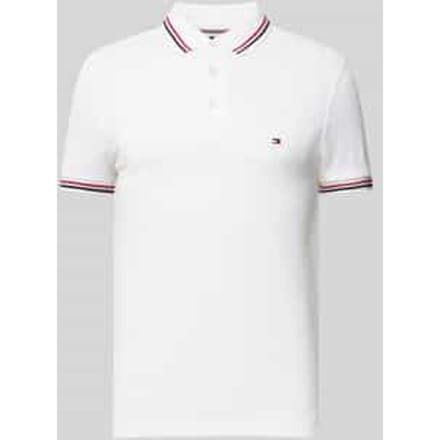 Slim fit poloshirt met logostitching