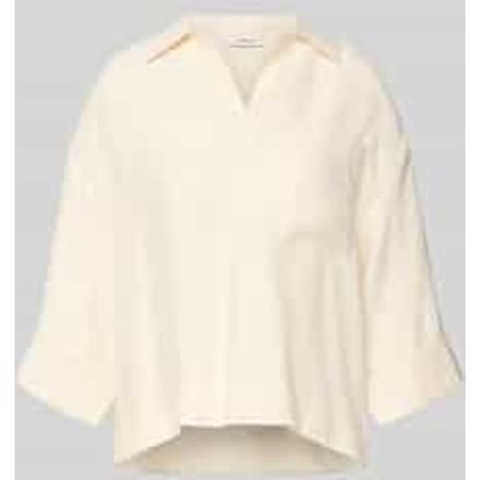 Blouse met borstzak en V-hals model 'Felmara'
