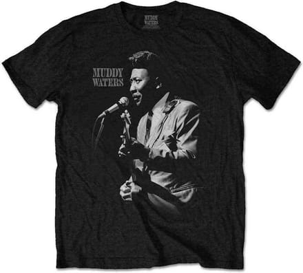 Muddy Waters Heren Tshirt -S- Muddy Live Zwart