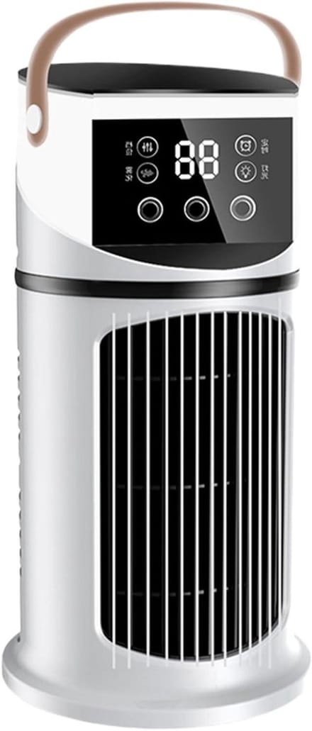 Draagbare Airco Ventilator - Persoonlijke Koeler - Persoonlijke Verkoeling - Stille Werking - 16.4 cm - Wit