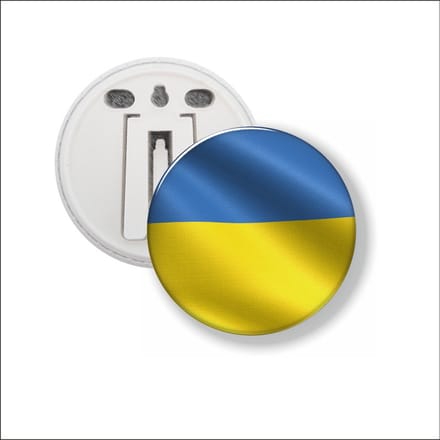 Button Met Clip - Oekraine Vlag