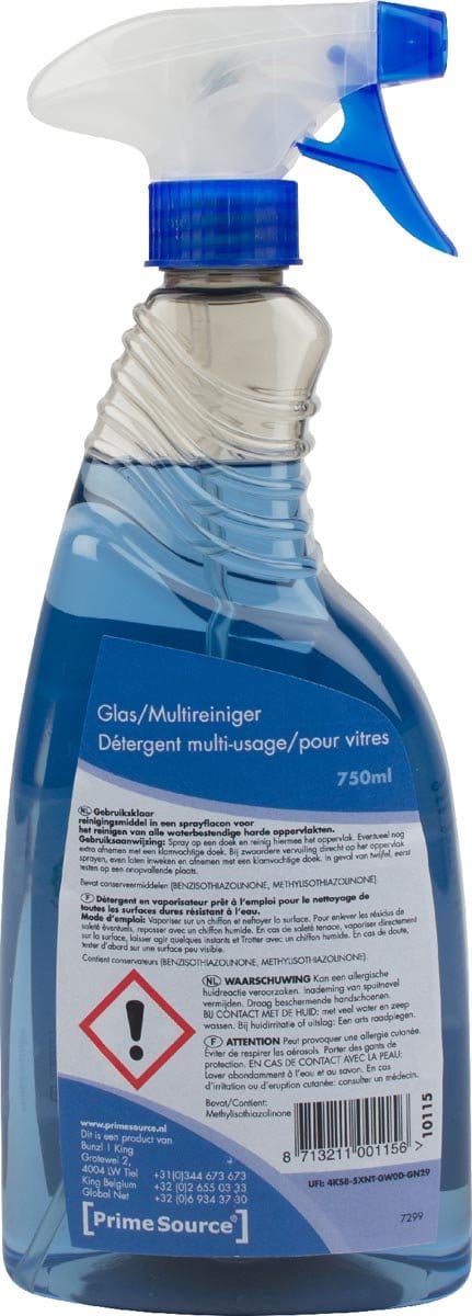 Primesource glas- en multireiniger | spray van 750 ml