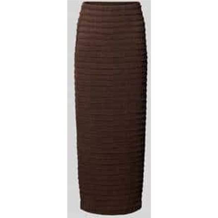 Midirok met structuurpatroon en elastische tailleband