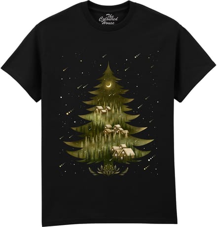 Kerstboom Holy Night The Coloured House T-shirt S
