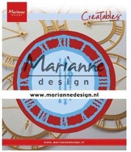 Marianne Design Creatables Snij- en Embosstencil - Klok voor kaarten