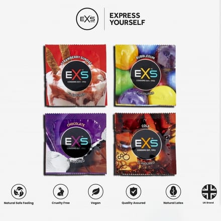 EXS Mixed Flavours - Condooms met smaakjes - 48 stuks