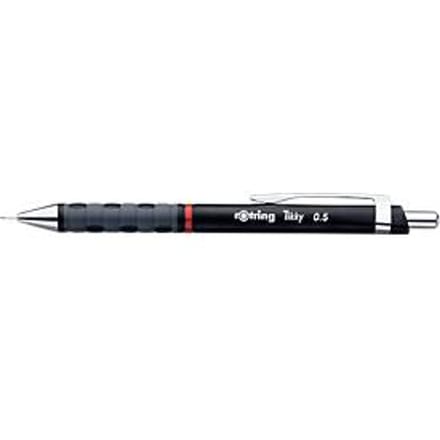 rOtring Tikky-vulpotlood - Zwarte cilider - 3-delige set - 0,35 mm - 0,5 mm - 0,7 mm