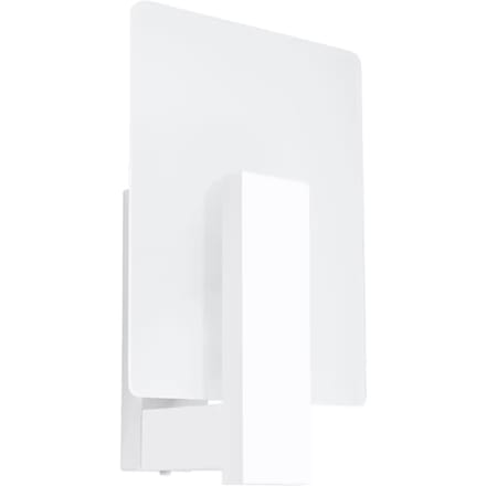 Sollux Lighting Wandlamp Lappo - E14 - wit - hout/glas - 30.5x16x12cm