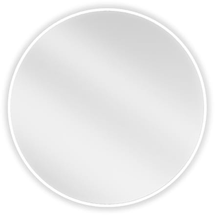 Mexen Loft ronde badkamer spiegel 70 , witte frame - 9850-070-070-000-20