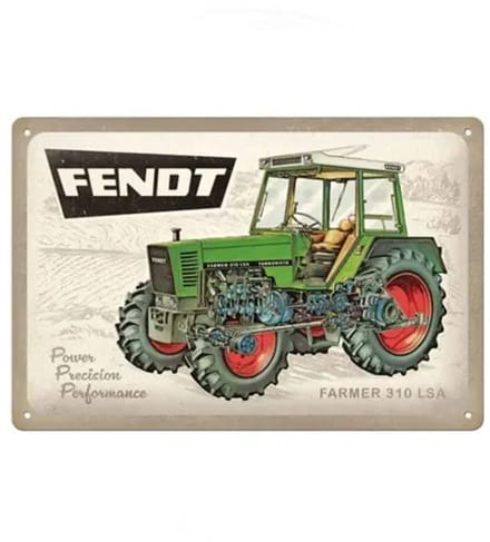 Metalen Bord 20x30 FENDT Farmer 310 LSA