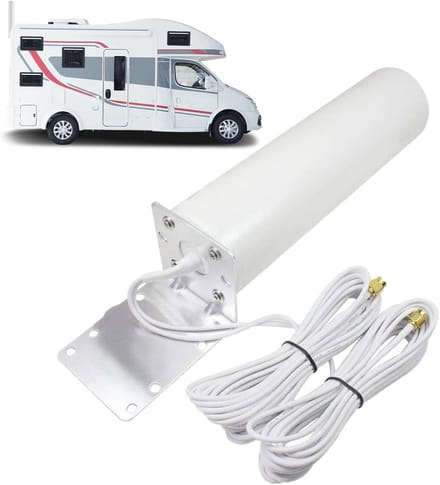 Draadloze Extender Buiten - Wifi Versterker Tuin - Internet Uitbreiden - Waterdicht Ontwerp - 5 meter kabel - Wit