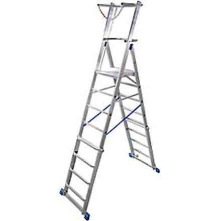Telescopische platformladder Krause, 8-10 sporten
