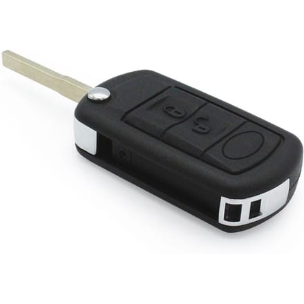 3 knoppen BTN Afstandsbediening Sleutelhanger Case Vervanging voor Range Rover LR3 2005 2006 2007 2008 2009 black