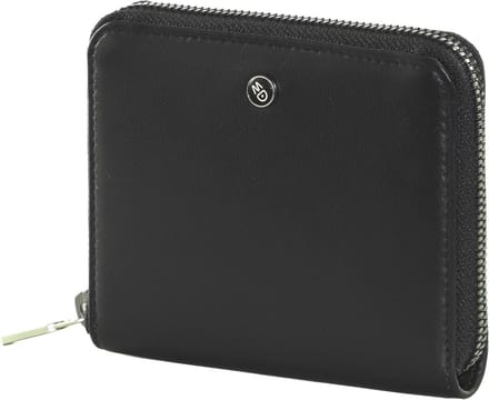 MANDARINA DUCK Leren Portemonnee Downtown Zip Wallet Black Zwart