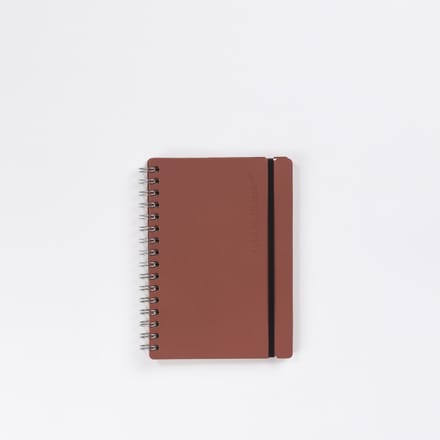 Vacavaliente - Studio Notitieboek A5 - Gerecycled Leer - Bruin