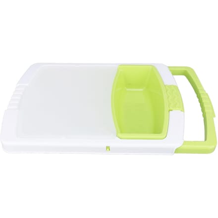 Over de Spoelbak Snijplank Multifunctionele Plastic Snijplank Afdruipmand met Container voor white