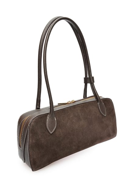 Anna Luchini Bordeauxrood Rundleer Tas