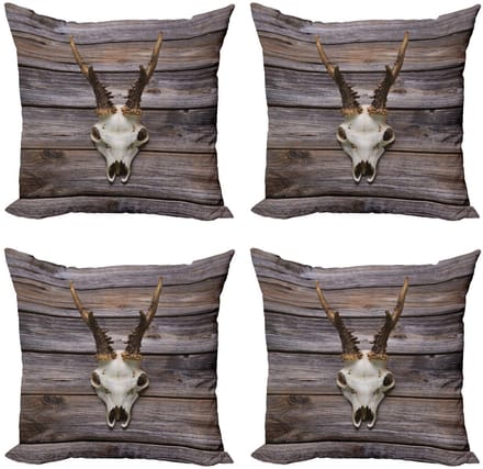 ABAKUHAUS Gewei-kussenhoes – 4×40×40 cm – dubbelzijdig bedrukt